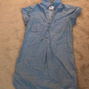 Denim shirt dress